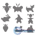 Gra układanka Motyl tangram w puszce