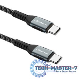 Kabel USB 2.0 typ C | USB 2.0 typ C 100W | QC 3.0| PD | 1.5m | Czarny