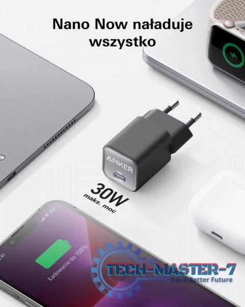 Ładowarka 511 Nano III 30W GaN USB-C biała Ładowarka 511 Nano III 30W GaN USB-C biała