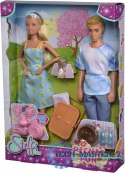 Lalki Steffi Love Steffi i Kevin na pikniku