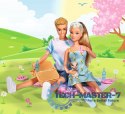 Lalki Steffi Love Steffi i Kevin na pikniku