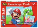 Puzzle 3x49 elementów Super Mario
