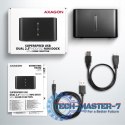 ADSA-D25 MINI stacja dokująca USB 3.2 Gen 1 - 2x SATA 6G 2.5" SSD/HDD CLONE
