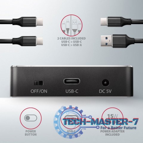 ADSA-M2C Stacja dokująca, USB-C 3.2 Gen 2 - 2x M.2 NVMe SSD CLONE MASTER ADSA-M2C Stacja dokująca, USB-C 3.2 Gen 2 - 2x M.2 NVMe SSD CLONE MASTER