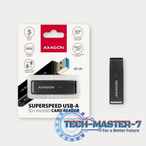 CRE-S2N Czytnik zewnętrzny kart USB-A 3. 2 GEN 1, 2-gniazda lun SD/microSD, UHS-I CRE-S2N Czytnik zewnętrzny kart USB-A 3. 2 GEN 1, 2-gniazda lun SD/microSD, UHS-I