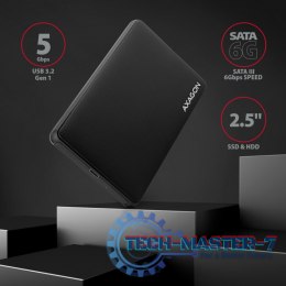 EE25-SLC Obudowa zewnętrzna plastikowa, bezśrubowa, USB-C 3.2 GEN 1 SATA 6G 2.5