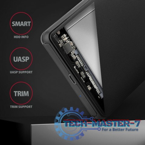 EE25-SLC Obudowa zewnętrzna plastikowa, bezśrubowa, USB-C 3.2 GEN 1 SATA 6G 2.5", czarna EE25-SLC Obudowa zewnętrzna plastikowa, bezśrubowa, USB-C 3.2 GEN 1 SATA 6G 2.5", czarna