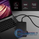 EE25-SLC Obudowa zewnętrzna plastikowa, bezśrubowa, USB-C 3.2 GEN 1 SATA 6G 2.5", czarna