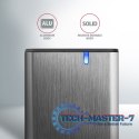 EEM2-SG2 Obudowa zewnętrzna aluminiowa bezśrubowa USB-C 3.2 Gen 2 M.2 NVMe & SATA SSD + USB-A - USB-C redukcja