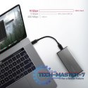 EEM2-SG2 Obudowa zewnętrzna aluminiowa bezśrubowa USB-C 3.2 Gen 2 M.2 NVMe & SATA SSD + USB-A - USB-C redukcja