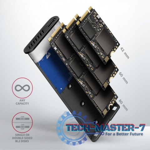 EEM2-SG2 Obudowa zewnętrzna aluminiowa bezśrubowa USB-C 3.2 Gen 2 M.2 NVMe & SATA SSD + USB-A - USB-C redukcja EEM2-SG2 Obudowa zewnętrzna aluminiowa bezśrubowa USB-C 3.2 Gen 2 M.2 NVMe & SATA SSD + USB-A - USB-C redukcja