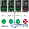 EEM2-SG2 Obudowa zewnętrzna aluminiowa bezśrubowa USB-C 3.2 Gen 2 M.2 NVMe & SATA SSD + USB-A - USB-C redukcja