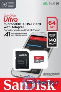Karta Ultra microSDXC 64GB 140MB/s A1 + Adapter SD