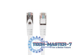 Patchcord kat.6 FTP 0.25M 10-pack fluke passed biały