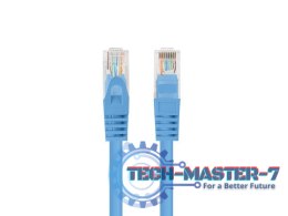 Patchcord kat.6 UTP 0.25M 10-pack fluke passed niebieski