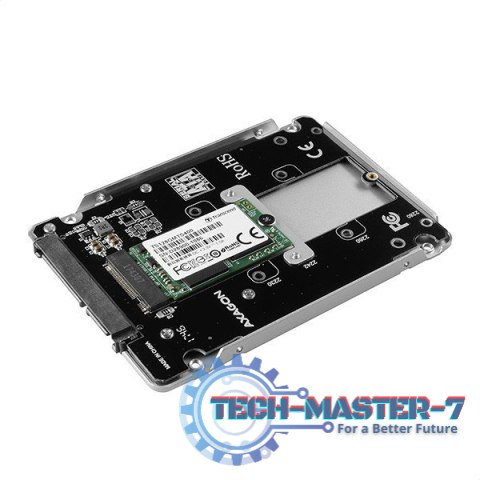 RSS-M2SD Wewnętrzna obudowa 2.5" z interfejsem SATA do dysków SSD M.2 SATA, srebrny RSS-M2SD Wewnętrzna obudowa 2.5" z interfejsem SATA do dysków SSD M.2 SATA, srebrny