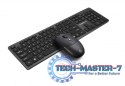Zestaw bezprzewodowy klawiatura + mysz MAXIM 2,4GHz, zasięg 10m nano odbiornik USB 104 klawisze QWERTY