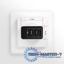 ACU-DS16 Ładowarka sieciowa, SMART 16W, 2x port USB-A, 5V/2.2A + 5V/1A