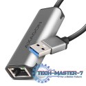 ADE-25R Karta sieciowa 2.5 Gigabit Ethernet, Realtek 8156, USB-A 3.2 Gen 1, automatyczna instalacja, szara