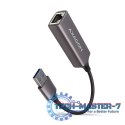 ADE-TR Karta sieciowa Gigabit Ethernet adapter, USB-A 3.2 Gen 1, instalacja automatyczna, metalowy, tytanowa szarość
