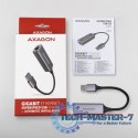 ADE-TR Karta sieciowa Gigabit Ethernet adapter, USB-A 3.2 Gen 1, instalacja automatyczna, metalowy, tytanowa szarość