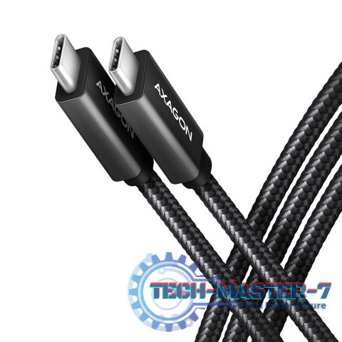 BUCM32-CM20AB Kabel USB-C - USB-C 3.2 Gen 2, 2m, PD 100W, 5A, 4K HD, ALU, oplot, czarny