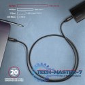 BUCM32-CM20AB Kabel USB-C - USB-C 3.2 Gen 2, 2m, PD 100W, 5A, 4K HD, ALU, oplot, czarny
