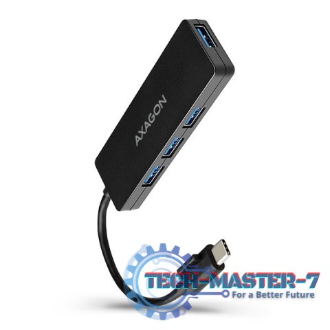 HUE-G1C Hub 4-portowy USB 3.2 Gen 1 SLIM kabel Type-C 14cm