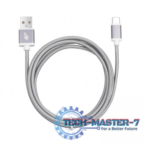 Kabel USB-USB C 1.5m szary sznurek premium Kabel USB-USB C 1.5m szary sznurek premium