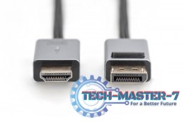 Kabel adapter DisplayPort - HDMI 4K 30Hz DP/HDMI M/M 1,8m