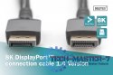 Kabel połączeniowy PREMIUM DisplayPort 8K60Hz UHD DP/DP M/M 3m Czarny