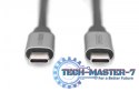 Kabel połączeniowy USB 3.0 60W/5Gbps Typ USB C/USB C M/M 1m Czarny
