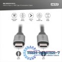 Kabel połączeniowy USB 3.0 60W/5Gbps Typ USB C/USB C M/M 1m Czarny