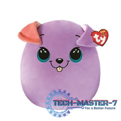 Maskotka poduszka TY Squishy Pies Bitsy purpurowy 22 cm