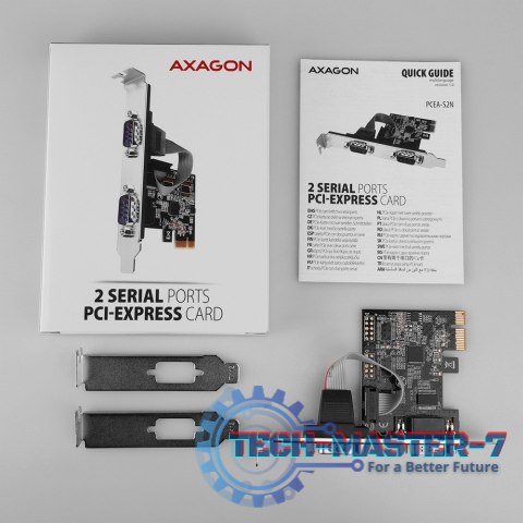 PCEA-S2N Kontroler PCIe 2x port szeregowy RS232 250 Kbps, w zestawie SP & LP PCEA-S2N Kontroler PCIe 2x port szeregowy RS232 250 Kbps, w zestawie SP & LP
