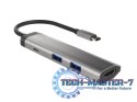 Stacja dokująca Multi Port Fowler Slim USB-C PD, 2x USB 3.0, HDMI 4K