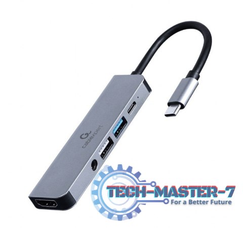 Adapter USB-C 5w1, PD, HDMI, Audio, USB 3.1, USB 2.0