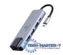 Adapter wieloportowy USB-C 5w1, PD, HDMI, USB 3.1, USB 2.0, LAN