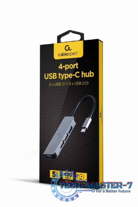 Hub 4-portowy USB-C, 3xUSB 2.0, USB 3.1 Hub 4-portowy USB-C, 3xUSB 2.0, USB 3.1