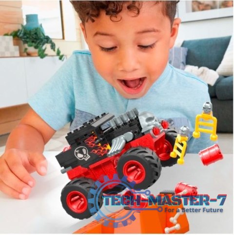 Klocki Hot Wheels Monster Trucks Bone Shaker Kaskaderska sztuczka Klocki Hot Wheels Monster Trucks Bone Shaker Kaskaderska sztuczka