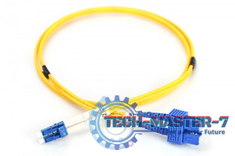 Patch cord światłowodowy FO LC/SC, duplex, SM 9/125, OS2, LSOH, 1m, żółty Patch cord światłowodowy FO LC/SC, duplex, SM 9/125, OS2, LSOH, 1m, żółty