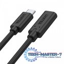 Przedłużacz USB-C 3.1 GEN 2; 4K; PD 100W; 0,5m; M/F; C14086BK
