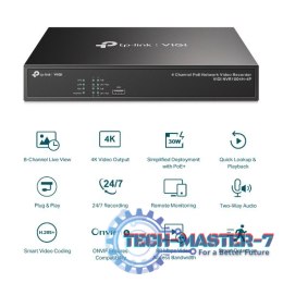 Rejestrator VIGI NVR1004H-4P 4 kanały