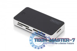 Czytnik kart 5-portowy USB 3.0 SuperSpeed, All-in-one, Czarno-srebrny