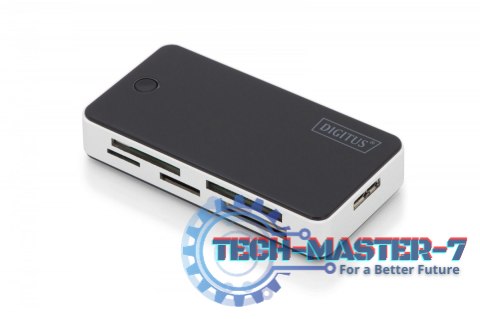 Czytnik kart 5-portowy USB 3.0 SuperSpeed, All-in-one, Czarno-srebrny