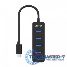 HUB USB-C; 4x USB-A 3.1; Aktywny; 10W; H1117B