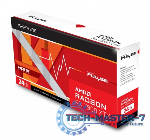 Karta graficzna Radeon RX 7900 XTX Pulse 24GB DDR6 384bit 2DP/2HDMI Karta graficzna Radeon RX 7900 XTX Pulse 24GB DDR6 384bit 2DP/2HDMI