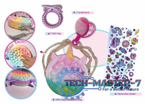 Pecoware Zestaw do włosów popit - Jednorożec Pecoware Zestaw do włosów popit - Jednorożec