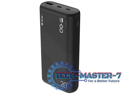 Powerbank Amos 20000mAh QC3.0-PD20W BK czarny Powerbank Amos 20000mAh QC3.0-PD20W BK czarny