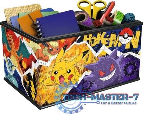 Puzzle 216 elementów 3D Szkatułka Pokemon Puzzle 216 elementów 3D Szkatułka Pokemon